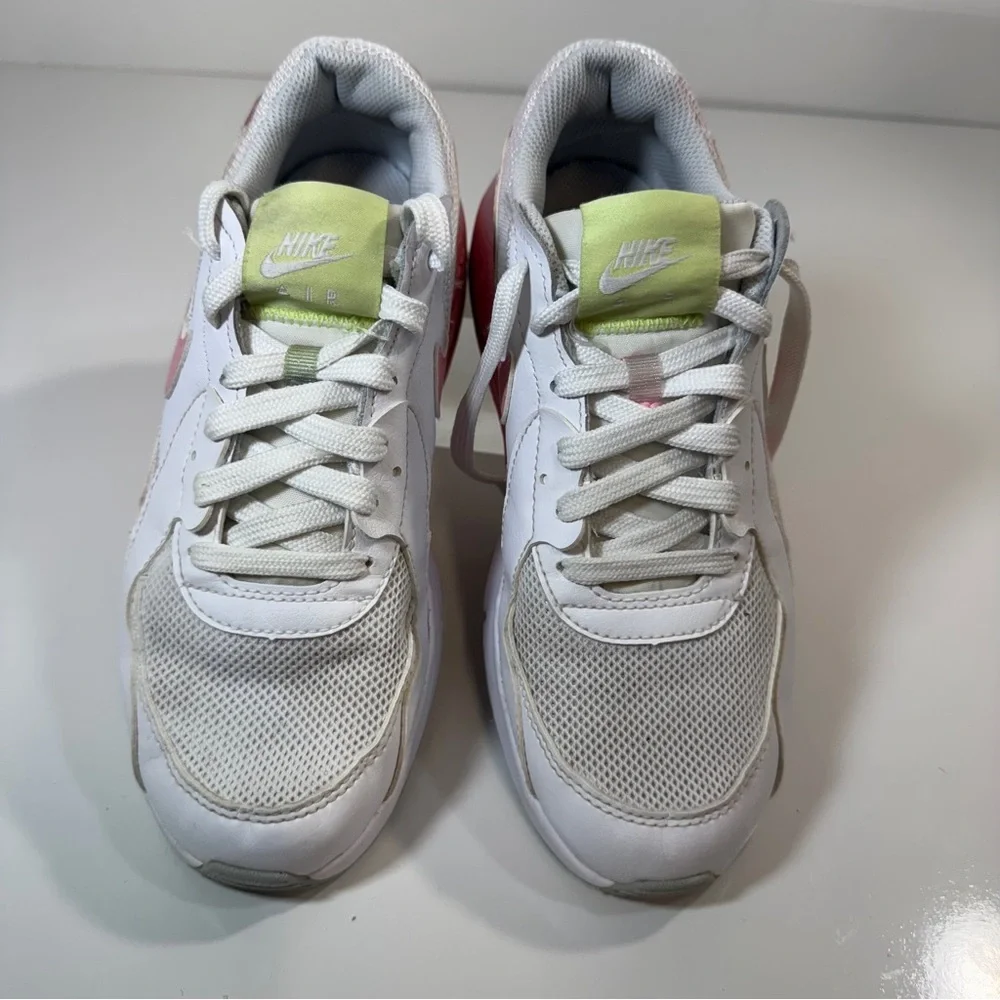 Nike Air Max Excee GS Sneakers White Pink‎ Lime CW5829-100 Size 4Y